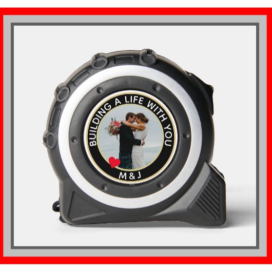 Personalisierte Hochzeit oder Jubiläum-Foto Maßband