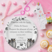 Personalisierte Hochzeit Pappteller (Party)