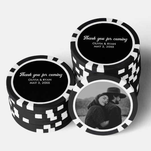 Personalisierte Hochzeit Poker Chip Gefallen Viele (Stapel)
