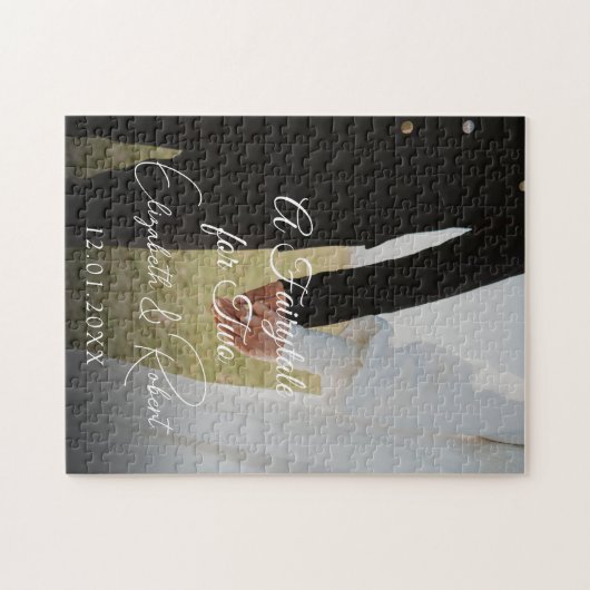 Personalisierte Hochzeit Puzzle (Horizontal)