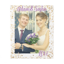 Personalisierte Hochzeit rustikaler und weißer Fot