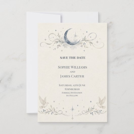 Personalisierte Hochzeit Save the Date (Vorderseite)
