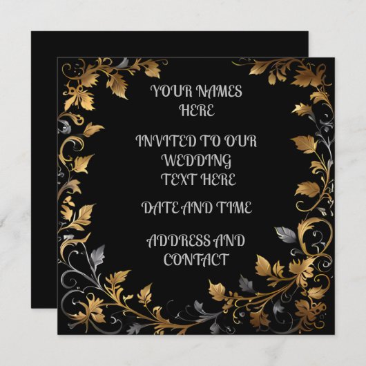 Personalisierte Hochzeit Save The Date (Vorne/Hinten)