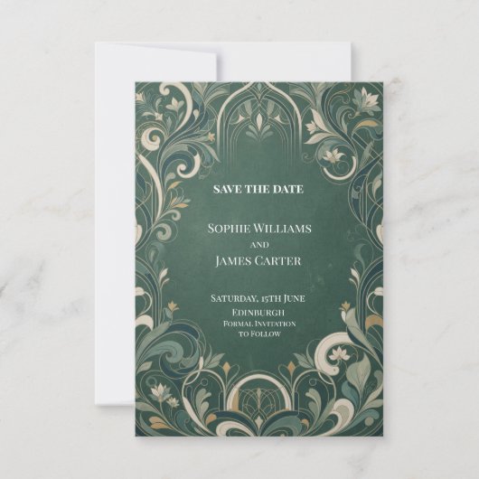 Personalisierte Hochzeit - Save the Date (Vorderseite)