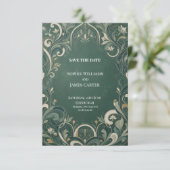 Personalisierte Hochzeit - Save the Date (Stehend Vorderseite)