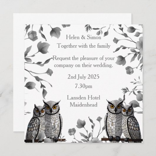 Personalisierte Hochzeit Save The Date (Vorne/Hinten)