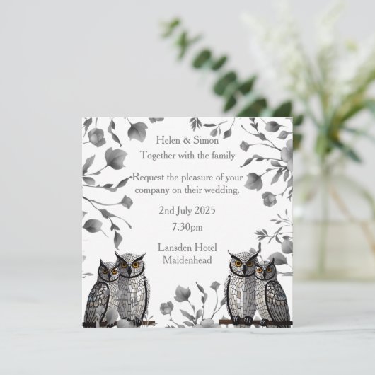 Personalisierte Hochzeit Save The Date (Stehend Vorderseite)