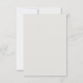 Personalisierte Hochzeit Save the Date (Rückseite)