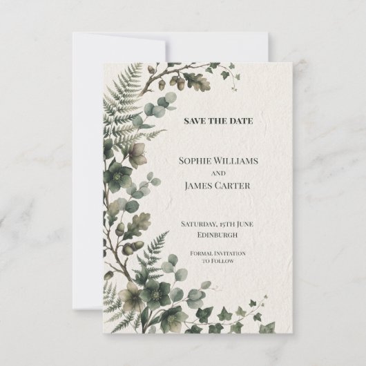 Personalisierte Hochzeit - Save the Date (Vorderseite)
