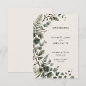 Personalisierte Hochzeit - Save the Date (Vorne/Hinten)