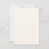 Personalisierte Hochzeit Save the Date (Rückseite)