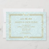Personalisierte Hochzeit 'Save the Date' Aquarell  (Vorderseite)
