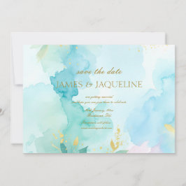 Personalisierte Hochzeit 'Save the Date' Aquarellb