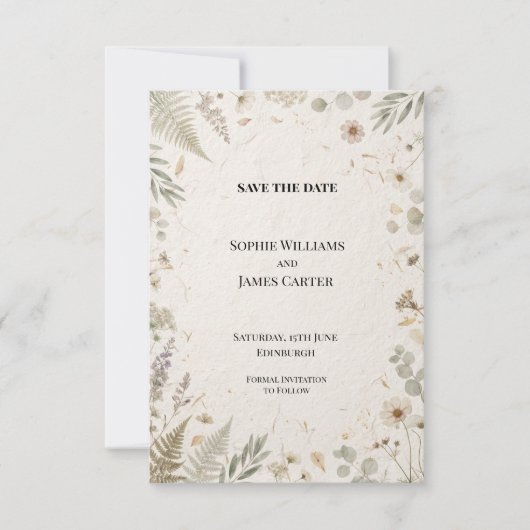 Personalisierte Hochzeit - Save-the-Date-Karte Save The Date (Vorderseite)