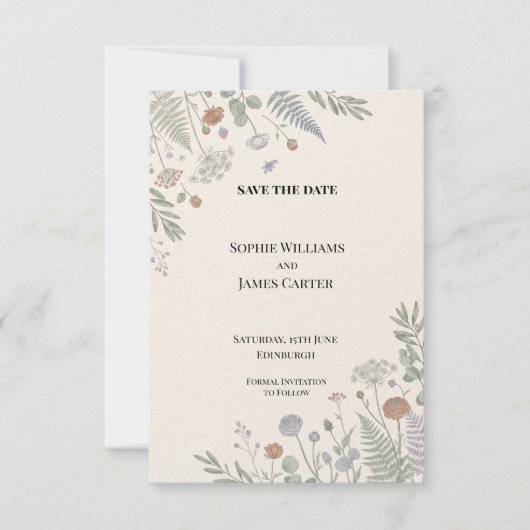 Personalisierte Hochzeit - Save-the-Date-Karte Save The Date (Vorderseite)