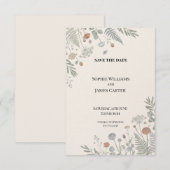 Personalisierte Hochzeit - Save-the-Date-Karte Save The Date (Vorne/Hinten)