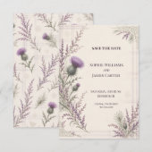 Personalisierte Hochzeit - Save-the-Date-Karte Save The Date (Vorne/Hinten)