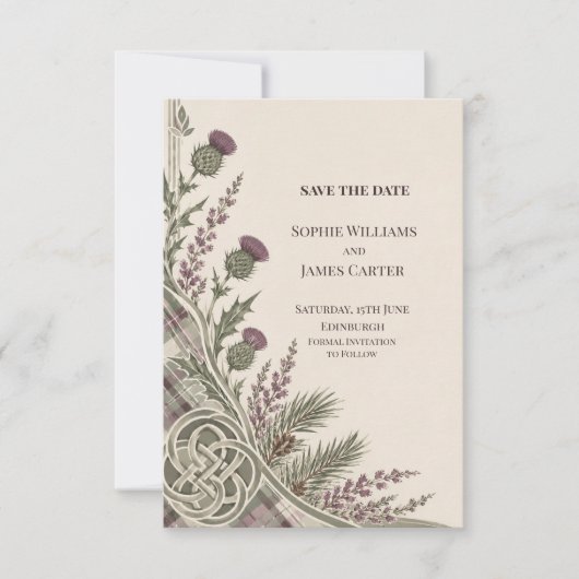 Personalisierte Hochzeit - Save-the-Date-Karte Save The Date (Vorderseite)
