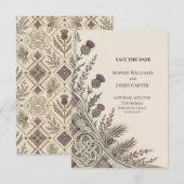 Personalisierte Hochzeit - Save-the-Date-Karte Save The Date (Vorne/Hinten)