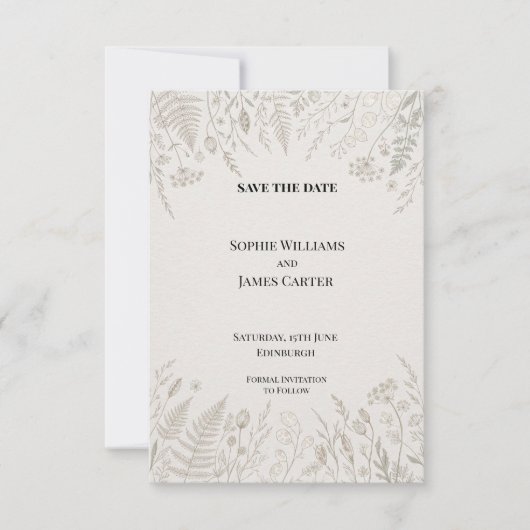 Personalisierte Hochzeit - Save-the-Date-Karte Save The Date (Vorderseite)