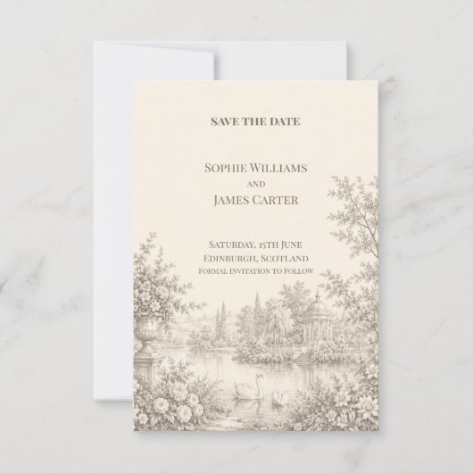 Personalisierte Hochzeit - Save-the-Date-Karte Save The Date (Vorderseite)