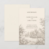 Personalisierte Hochzeit - Save-the-Date-Karte Save The Date (Vorne/Hinten)