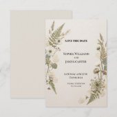 Personalisierte Hochzeit - Save-the-Date-Karte Save The Date (Vorne/Hinten)