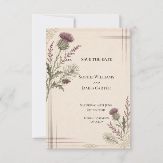 Personalisierte Hochzeit - Save-the-Date-Karte Save The Date (Vorderseite)