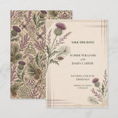 Personalisierte Hochzeit - Save-the-Date-Karte Save The Date (Vorne/Hinten)