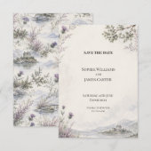 Personalisierte Hochzeit - Save-the-Date-Karte Save The Date (Vorne/Hinten)