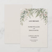 Personalisierte Hochzeit - Save-the-Date-Karte Save The Date (Vorne/Hinten)