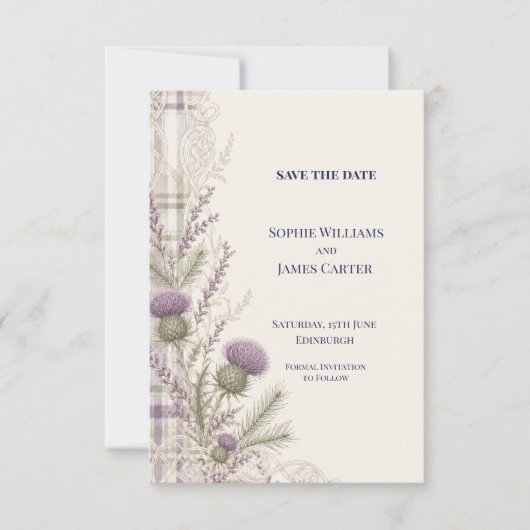 Personalisierte Hochzeit - Save-the-Date-Karte Save The Date (Vorderseite)
