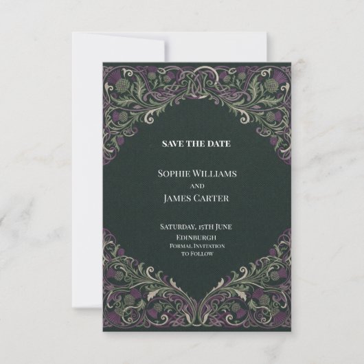 Personalisierte Hochzeit - Save-the-Date-Karte Save The Date (Vorderseite)