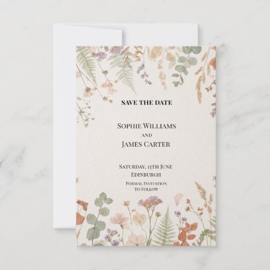 Personalisierte Hochzeit - Save-the-Date-Karte Save The Date (Vorderseite)