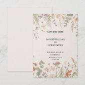 Personalisierte Hochzeit - Save-the-Date-Karte Save The Date (Vorne/Hinten)
