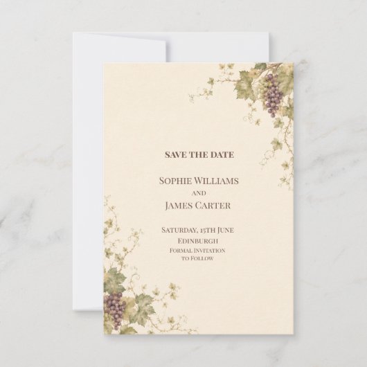 Personalisierte Hochzeit - Save-the-Date-Karte Save The Date (Vorderseite)