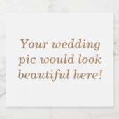 Personalisierte Hochzeit Schaumweinetikett (Einzelnes Label)