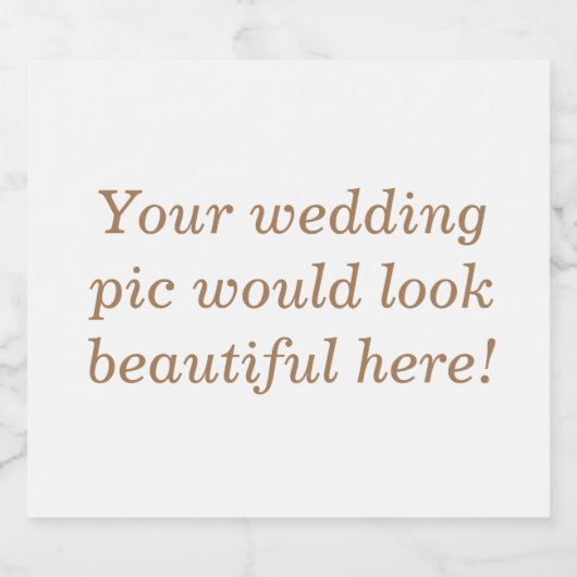 Personalisierte Hochzeit Schaumweinetikett (Einzelnes Label)