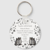 Personalisierte Hochzeit Schlüsselanhänger (Vorderseite)