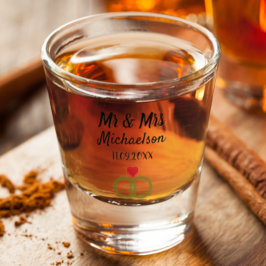 Personalisierte Hochzeit Schnapsglas