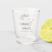 Personalisierte Hochzeit Schnapsglas (Rückseite)
