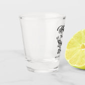Personalisierte Hochzeit Schnapsglas (Links)