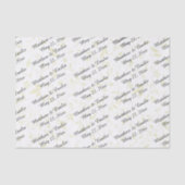 Personalisierte Hochzeit Seidenpapier (Vorderseite)