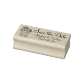 Personalisierte Hochzeit Sichern Sie das Datum, an Gummistempel (Stempel)