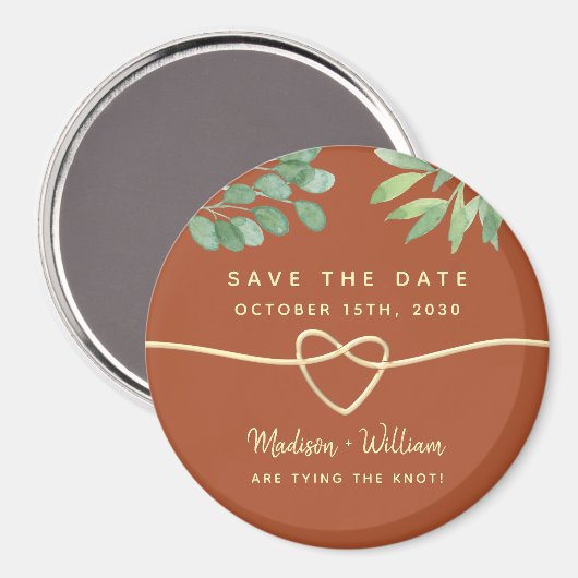 Personalisierte Hochzeit speichert das Datum der E Magnet (Vorderseite/Rückseite)