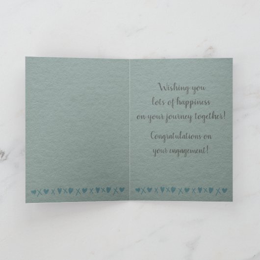 Personalisierte Hochzeit Verlobung Glückwunsch Karte (Innenseite)