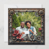 Personalisierte Hochzeit von Kupferflora aus Steam Save The Date (Vorderseite)