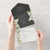 Personalisierte Hochzeit von Mutgrün All In One Einladung (Abreißen)