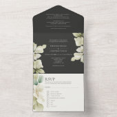 Personalisierte Hochzeit von Mutgrün All In One Einladung (Innen Boden)