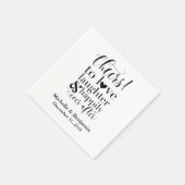 Personalisierte Hochzeit von Napkins - Beifall für Serviette (Ecke)